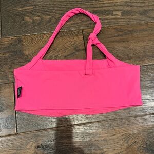 Tiger Friday High Drama Crop Top - Hot Pink Adult Size S